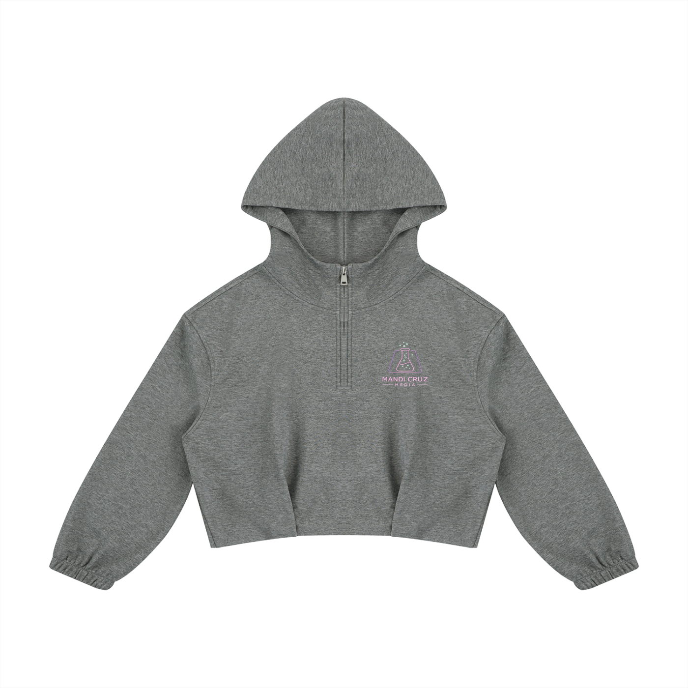 Science Meets Stardust™ Women's Boxy Quarter-Zip Hoodie | Mandi Cruz Media
