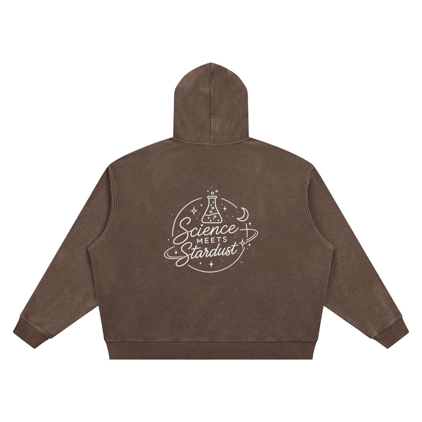 Unisex Vintage Wash Waffle Boxy Hoodie