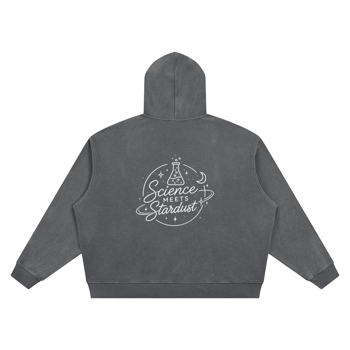 Unisex Vintage Wash Waffle Boxy Hoodie