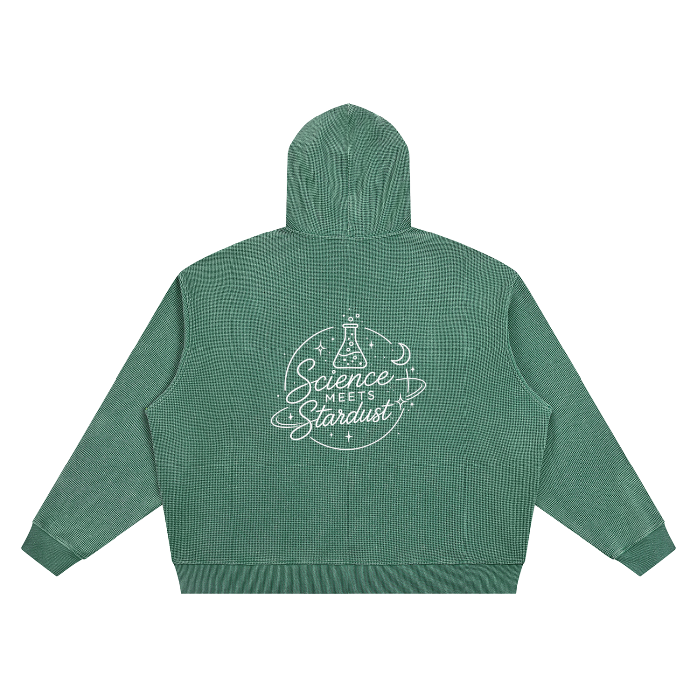Unisex Vintage Wash Waffle Boxy Hoodie