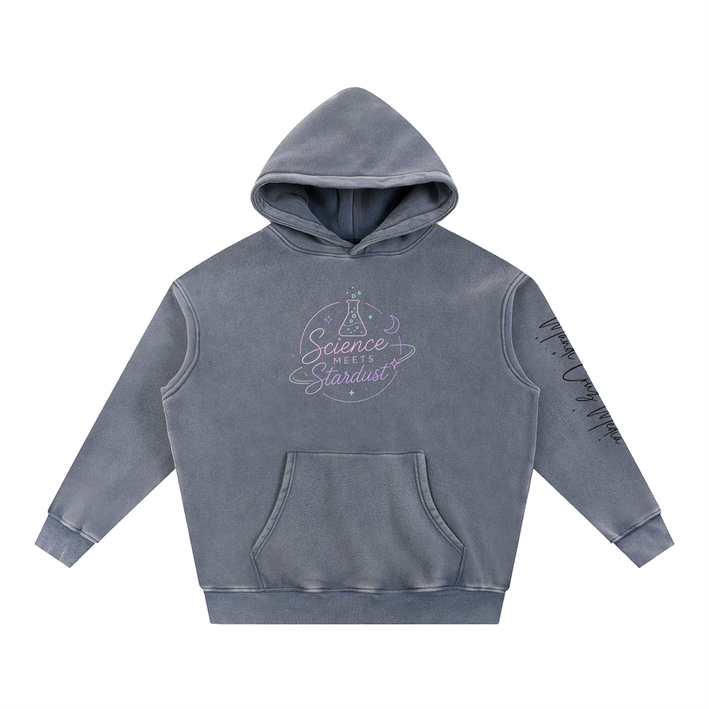 Snow Wash Fleece Oversize Hoodie