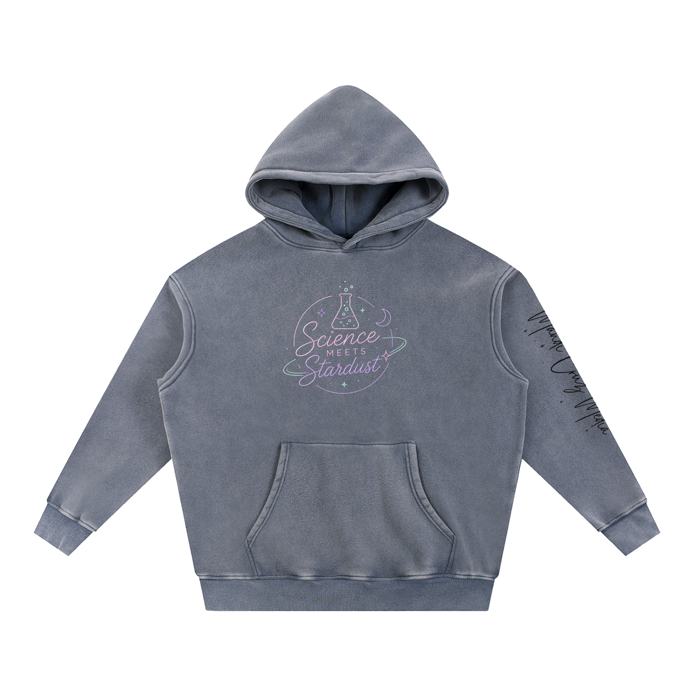 Snow Wash Fleece Oversize Hoodie