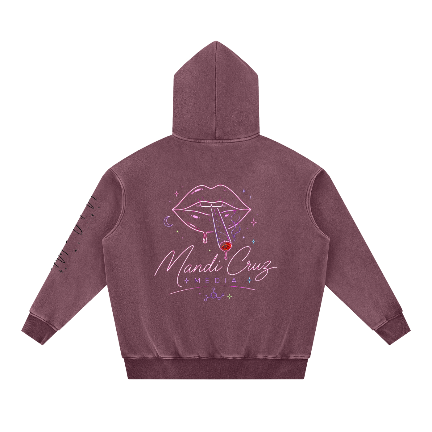 Snow Wash Fleece Oversize Hoodie