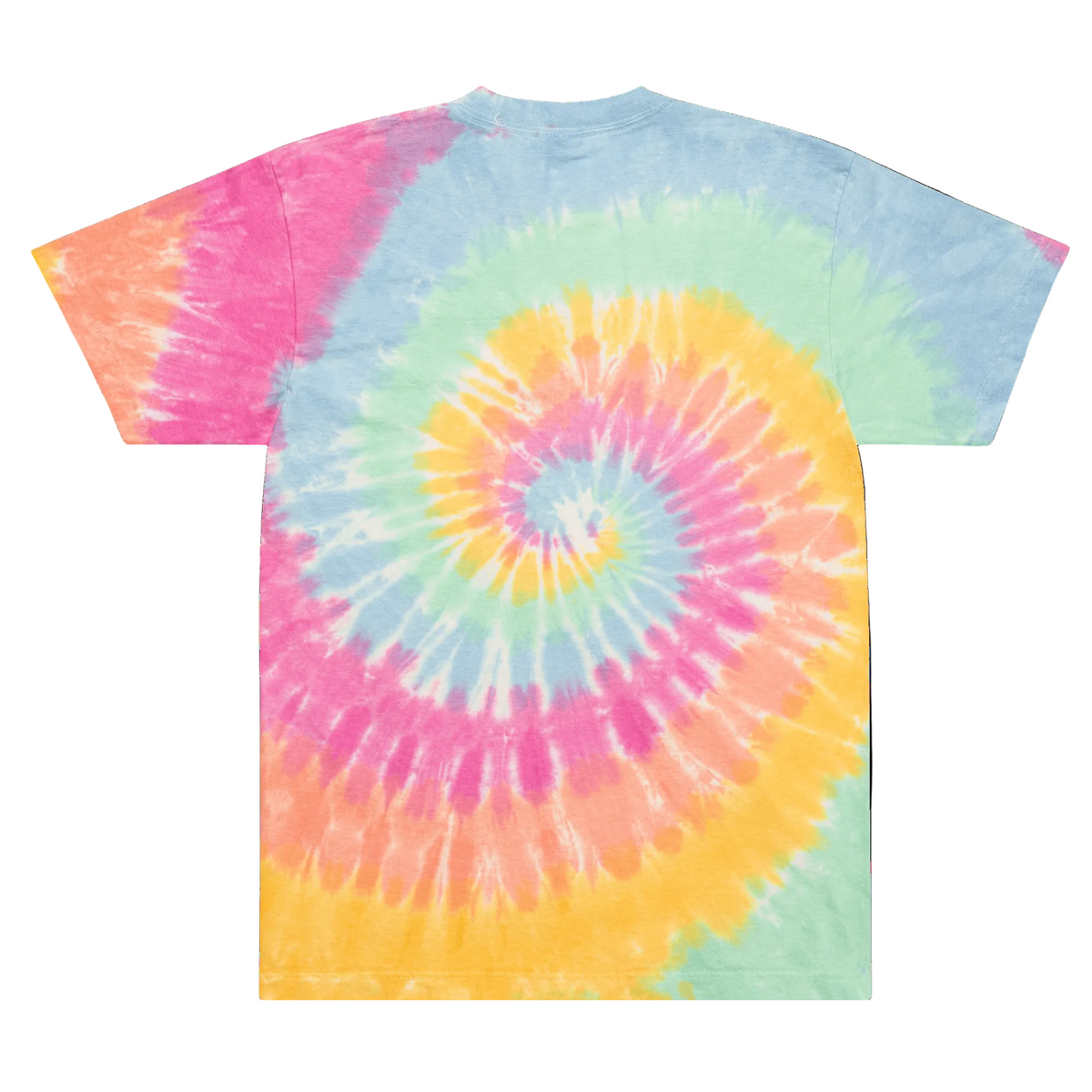Sherbet Rainbow Mandi Cruz Media Oversized Tie-Dye Tee – Back