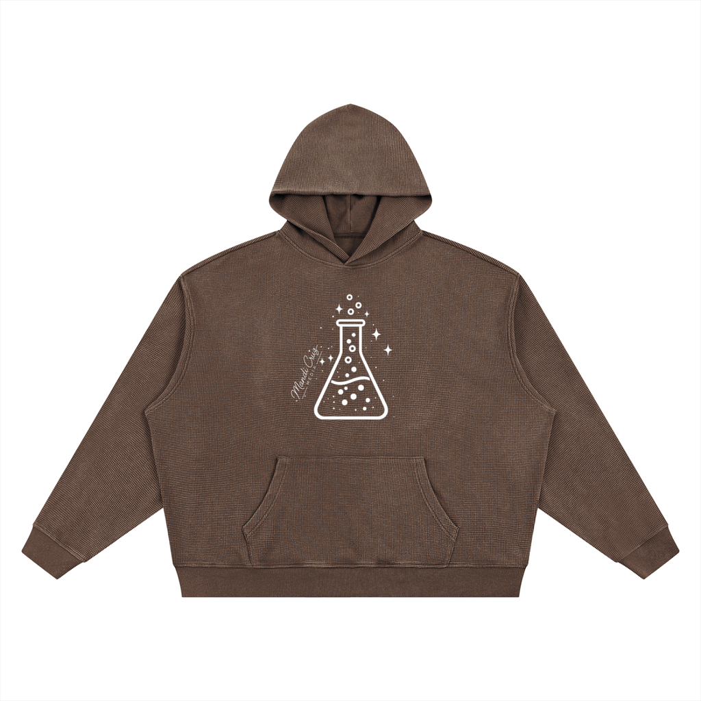 Unisex Vintage Wash Waffle Boxy Hoodie