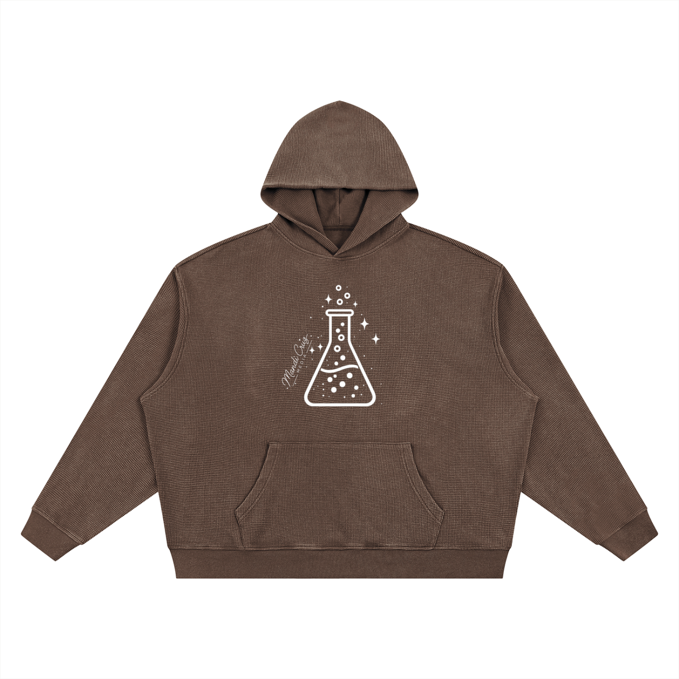 Unisex Vintage Wash Waffle Boxy Hoodie
