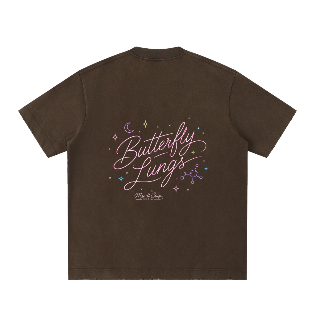 Heavyweight Vintage Washed Frayed T-Shirt