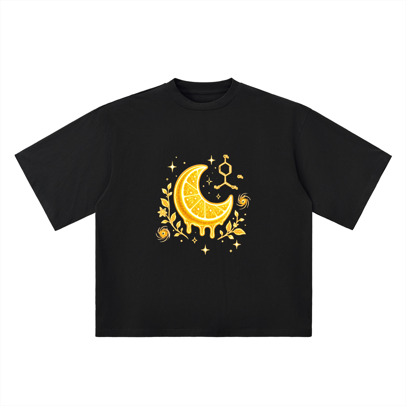 Limonene "Boost Up" Citrus Moon Oversized T-Shirt