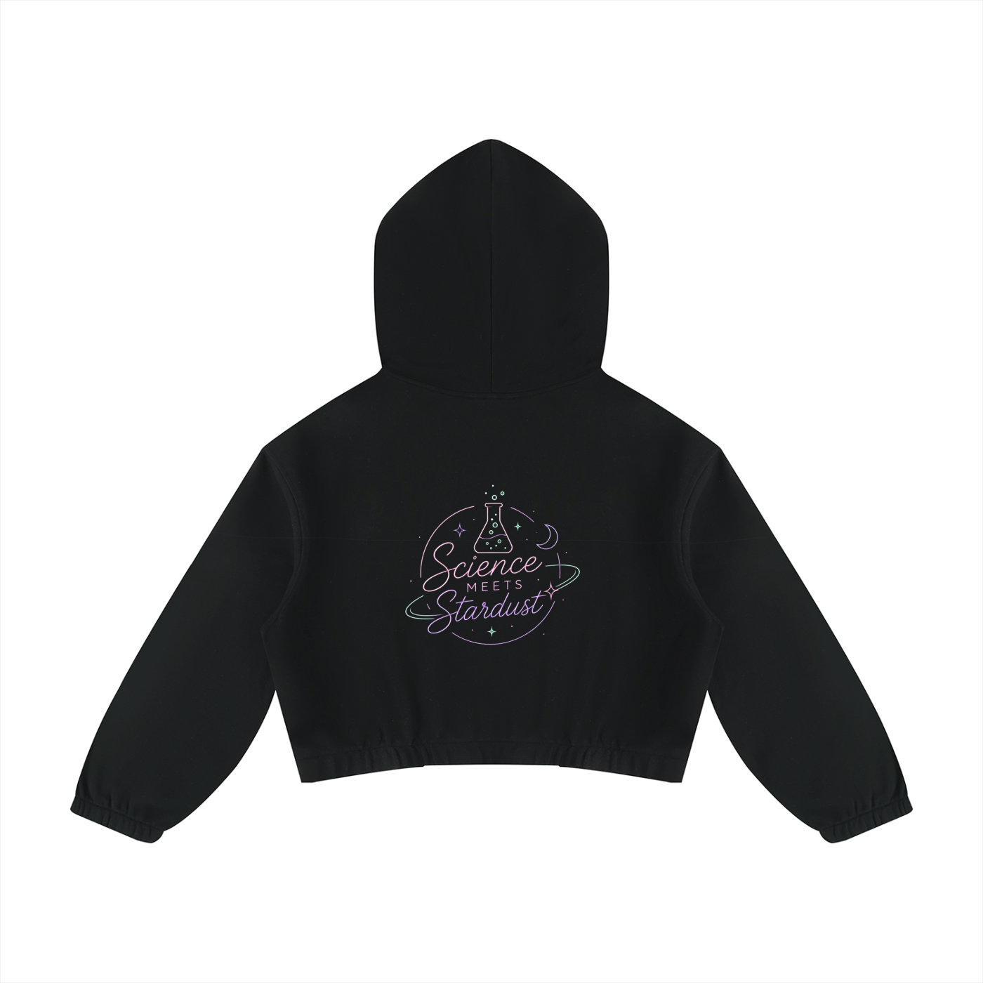 Science Meets Stardust™ Women's Boxy Quarter-Zip Hoodie | Mandi Cruz Media