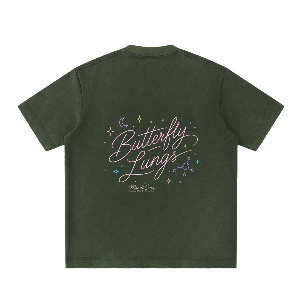 Heavyweight Vintage Washed Frayed T-Shirt