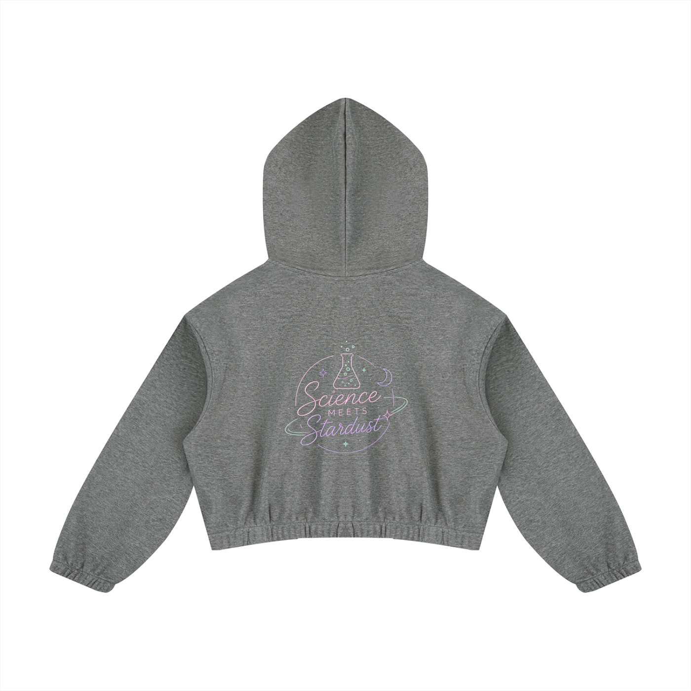 Science Meets Stardust™ Women's Boxy Quarter-Zip Hoodie | Mandi Cruz Media