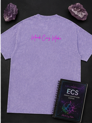 Science Meets Stardust Oversized Acid Wash Tee | Mandi Cruz Media